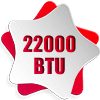 22000 Btu
