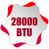28000 Btu