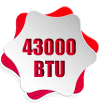 43000 Btu