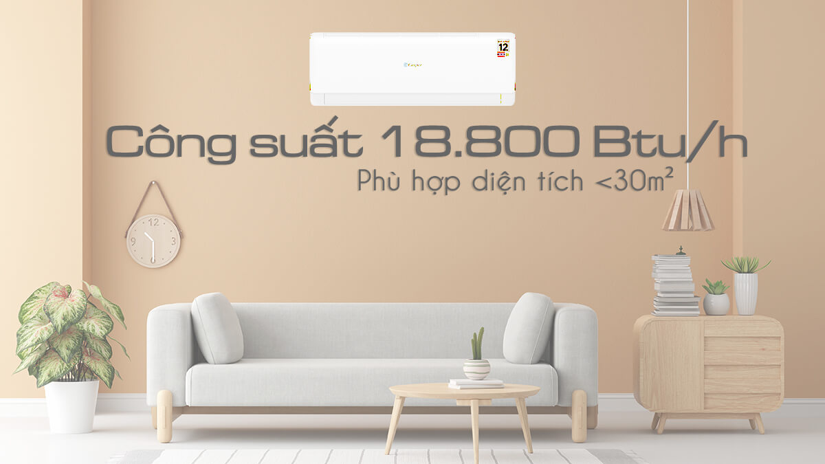 Điều hòa Casper JC-18IU36 công suất 18000Btu 5 sao tiết kiệm điện
