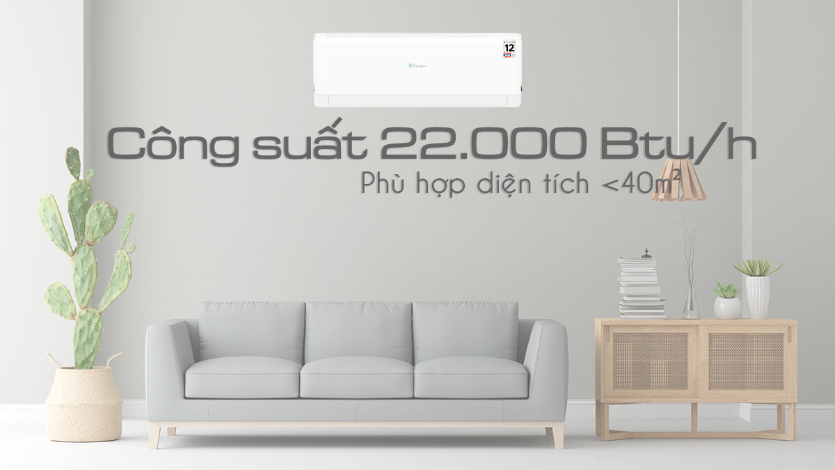 Điều hòa Casper JC-24IU36 công suất 24000Btu cho không gian lớn