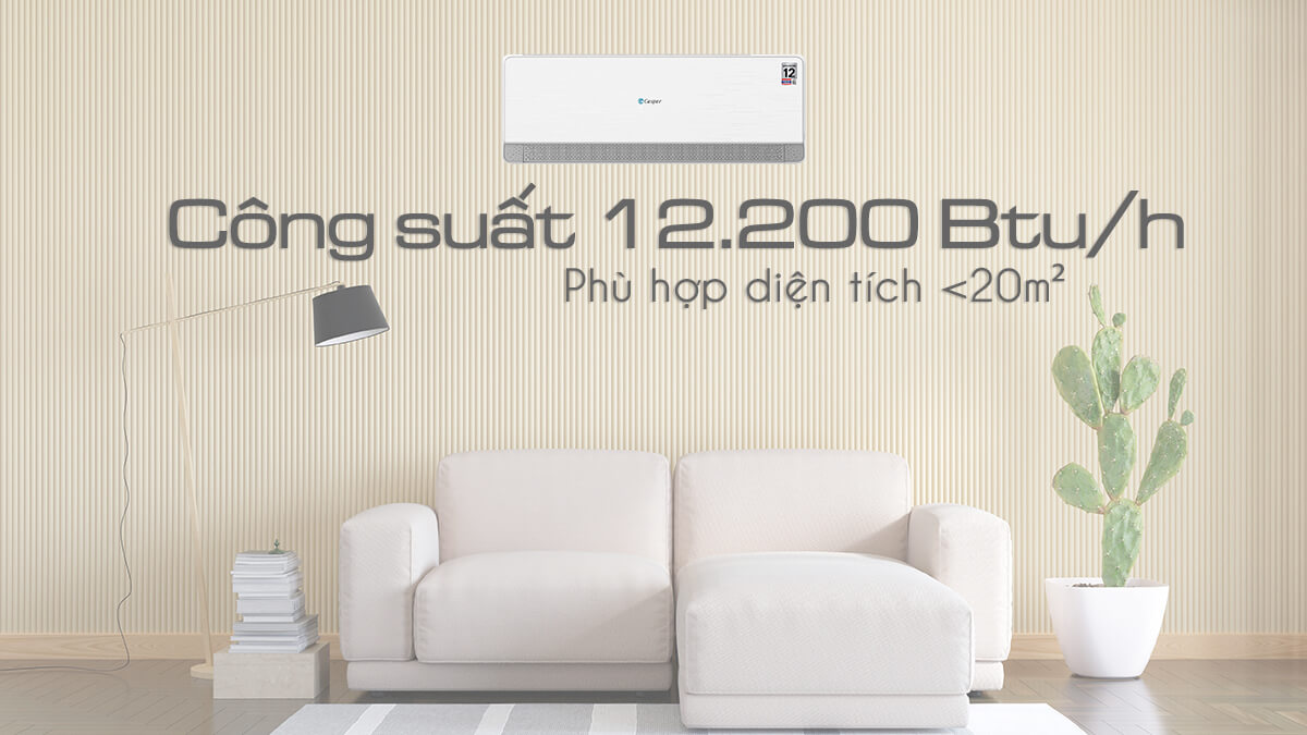 Điều hòa Casper QC-12IU36A công suất 12000Btu cho phòng 15-20m2