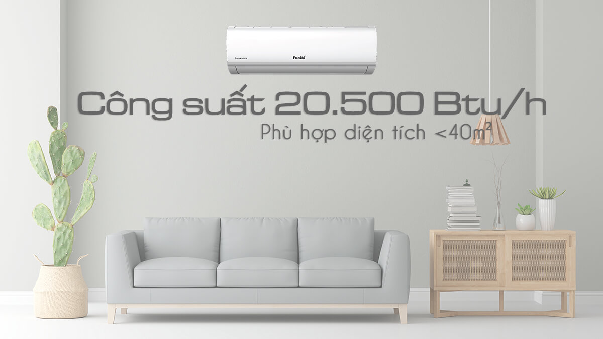 Điều hòa Funiki Inverter HIC24TMU công suất thực tế 20500Btu
