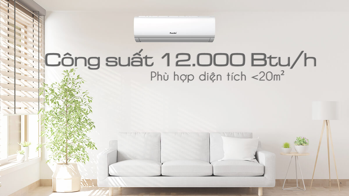 Điều hòa Funiki dòng HSC công suất 12000Btu bền bỉ