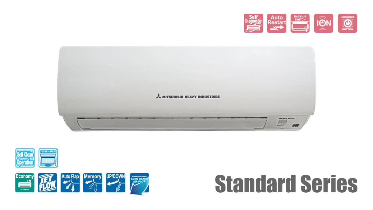 Điều hòa Mitsubishi Heavy dòng tiêu chuẩn bền bỉ