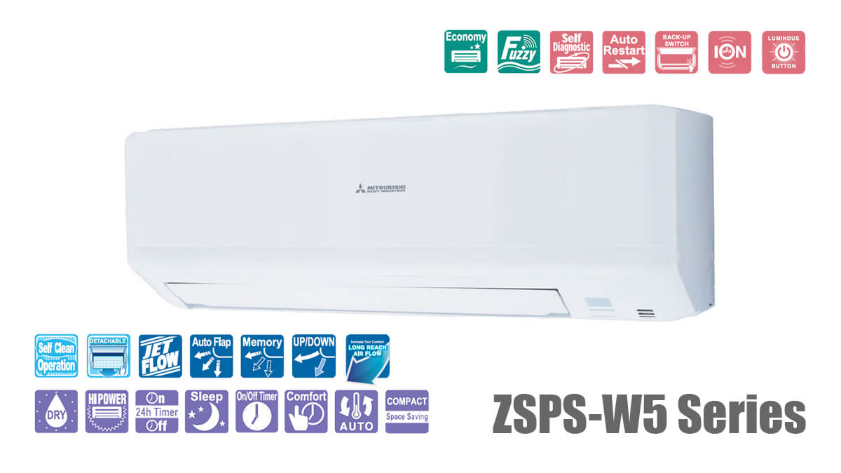 Điều hòa Mitsubishi Heavy 2 chiều Inverter ZSPS-W5