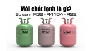 Môi chất lạnh là gì? So sánh chi tiết gas R32, R410A và R22