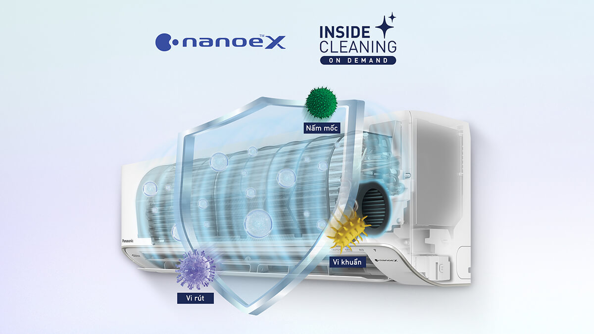 Panasonic Inside Cleaning tự vệ sinh dàn lạnh từ bên trong